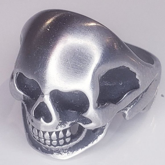 Silver Steel - Skull Shaped ring - 9US - Picture 8 of 8